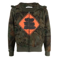 Mark Flood Distressed Camo Hoodie