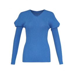 Flat Rib Knit Blouse