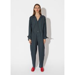Relaxed Jumpsuit - Overdyed Plaid