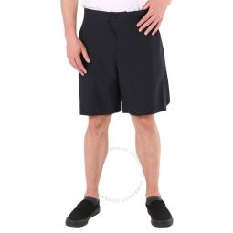 Mens Black Noos Wide-Leg Bermuda Shorts, Size Large