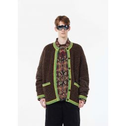 Wool Cardigan - Brown/Green
