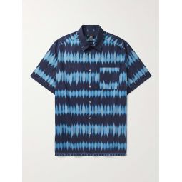 Ross Tie-Dyed Cotton-Poplin Shirt