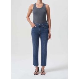 Kye Mid Rise Straight Crop Stretch Jeans - Mirage