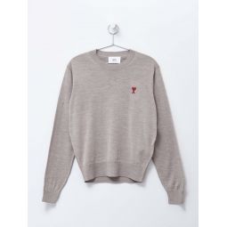 RED ADC SWEATER - LIGHT BEIGE