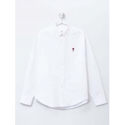 Ami Boxy Fit Shirt - Natural White