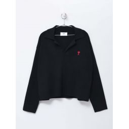 RED ADC POLO - BLACK