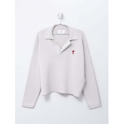 RED ADC POLO - CHALK