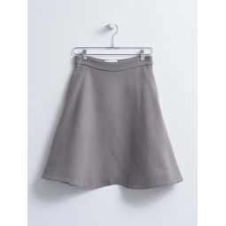 Ami A Line Midi Skirt - Taupe