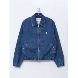 Ami Adc Zipped Jacket - Used Blue