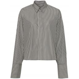 Oversize Shirt Striped Cotton