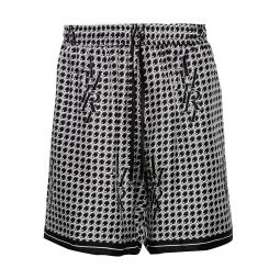 Staggard Houndstooth Shorts