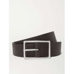 3cm Black and Dark-Brown Reversible Leather Belt
