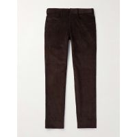Slim-Fit Cotton-Corduroy Trousers