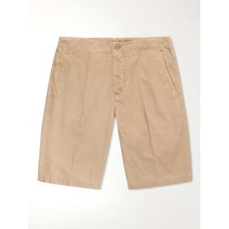 Straight-Leg Garment-Dyed Cotton Bermuda Shorts