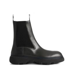 BURBERRY Men Leather Creeper Chelsea Boots