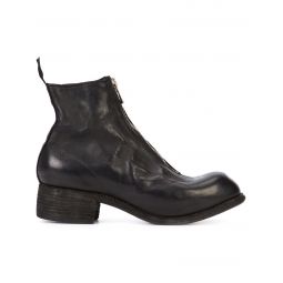 GUIDI Women PL1 Soft Horse Leather Front Zip Boots BLKT