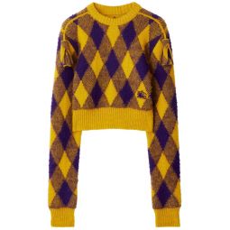 BURBERRY Women Argyle Wool Sweater