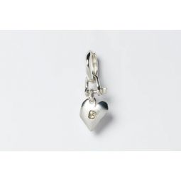 PARTS OF FOUR Jazzs Solid Heart Earring (Extra Small, 0.2 CT, Tiny Faceted Diamond Slab, PA+FCDIA)