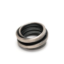 UMA X DETAJ Silver Coil Ring