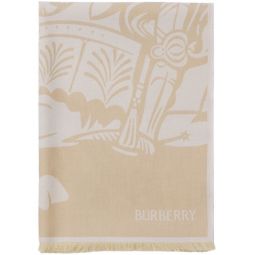 BURBERRY Unisex EKD Wool Blend Scarf