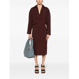 LEMAIRE Women Straight Collar Twisted Dress