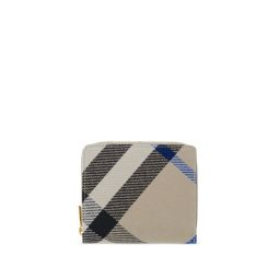 BURBERRY Women Checkered Leather Wallet