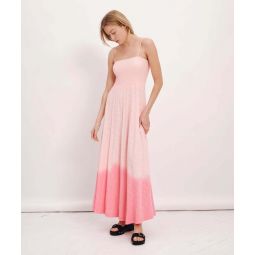 Slub Jersey with Tonal Dip Smocked Dress - Cherry Blossom Combo