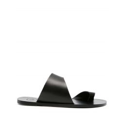 Centola Leather Cutout Sandal - Black
