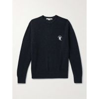 Kiza Logo-Embroidered Knitted Sweater