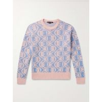 Katch Jacquard-Knit Wool and Cotton-Blend Sweater