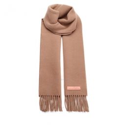 Warm Beige Wool Pink Label Scarf