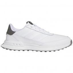 adidas S2G Spikeless Leather 24 Golf Shoes - Cloud White/Cloud White/Charcoal