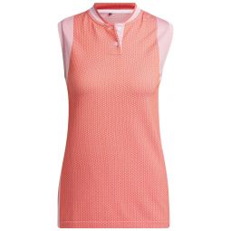 adidas Womens Ultimate365 Tour PRIMEKNIT Sleeveless Golf Polo Shirt - ON SALE