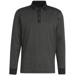 adidas Essentials Heathered Long Sleeve Golf Polo Shirt - ON SALE