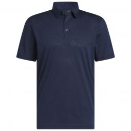 adidas Textured Jacquard Golf Polo Shirt - ON SALE
