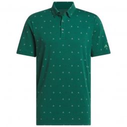 adidas Go-To Mini Crest Print Golf Polo Shirt 2024