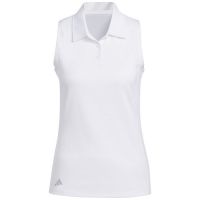 adidas Womens Textured Sleeveless Golf Polo Shirt - ON SALE