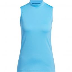 adidas Womens Ultimate365 Sleeveless Mock Neck Golf Polo Shirt