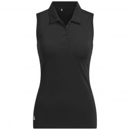 adidas Womens Ultimate365 Solid Sleeveless Golf Polo Shirt