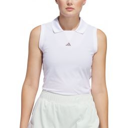 adidas Womens Ultimate365 TWISTKNIT Sleeveless Golf Polo Shirt
