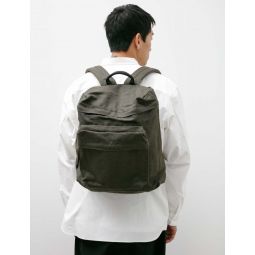 Medium Linen Backpack TF - Khaki