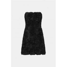 Gazer Rosette Mini Dress - Black