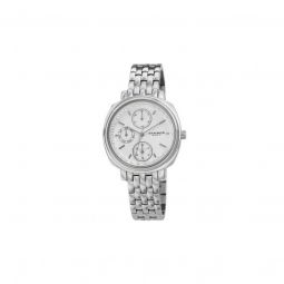 Womens Stainless Steel White Dial