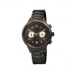 Mens Chronograph Stainless Steel Grey Dial