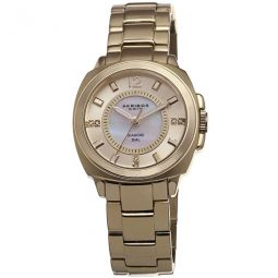 Mother of Pearl Dial Gold-tone Ladies Watch