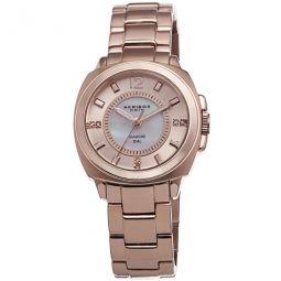 Mother of Pearl Rose Gold-tone Ladies Watch