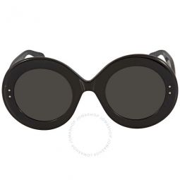 Azzedine Grey Round Ladies Sunglasses AA0012S-001 50