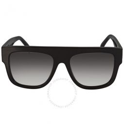 Azzedine Grey Gradient Rectangular Ladies Sunglasses