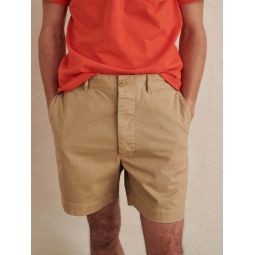 Flat Front Chino Shorts - Vintage Khaki