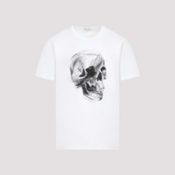 Dragonfly Skull T-Shirt - White/Black